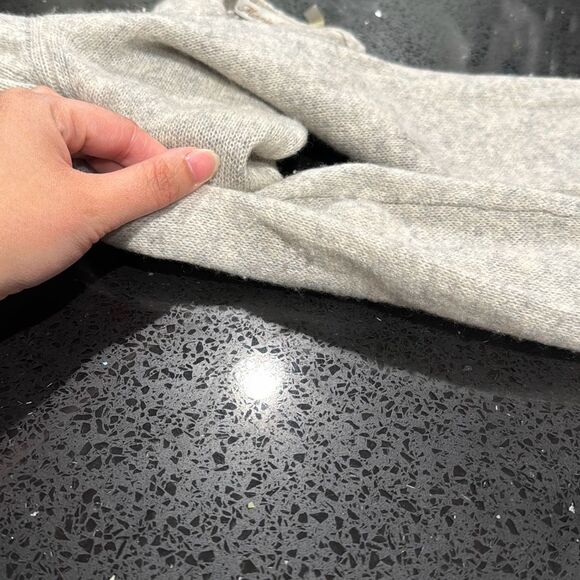 Minnie Rose Womens Heather Gray Cashmere Open Front Duster Cardigan Size XS GUC - Picture 6 of 7